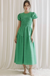 Lizzie Plaid Midi Dress