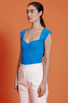 Cathy Knit Top - Blue