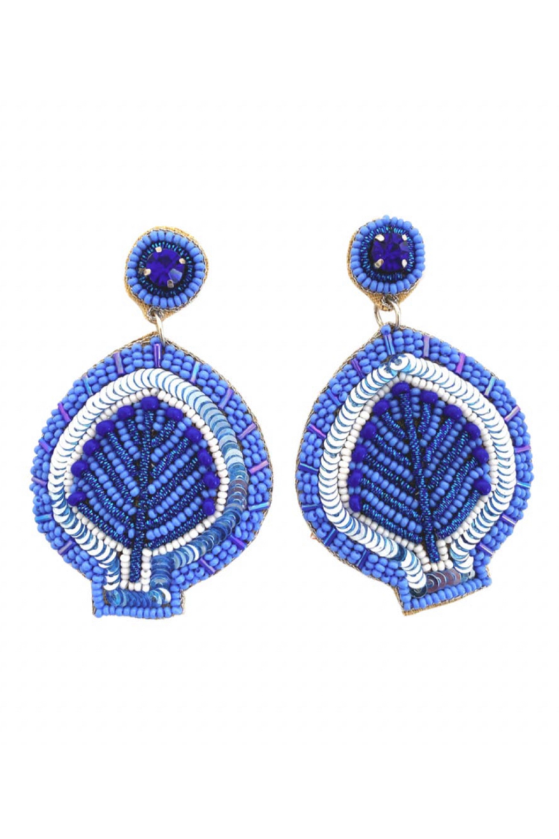 Jaipur Earrings in Blue/Periwinkle